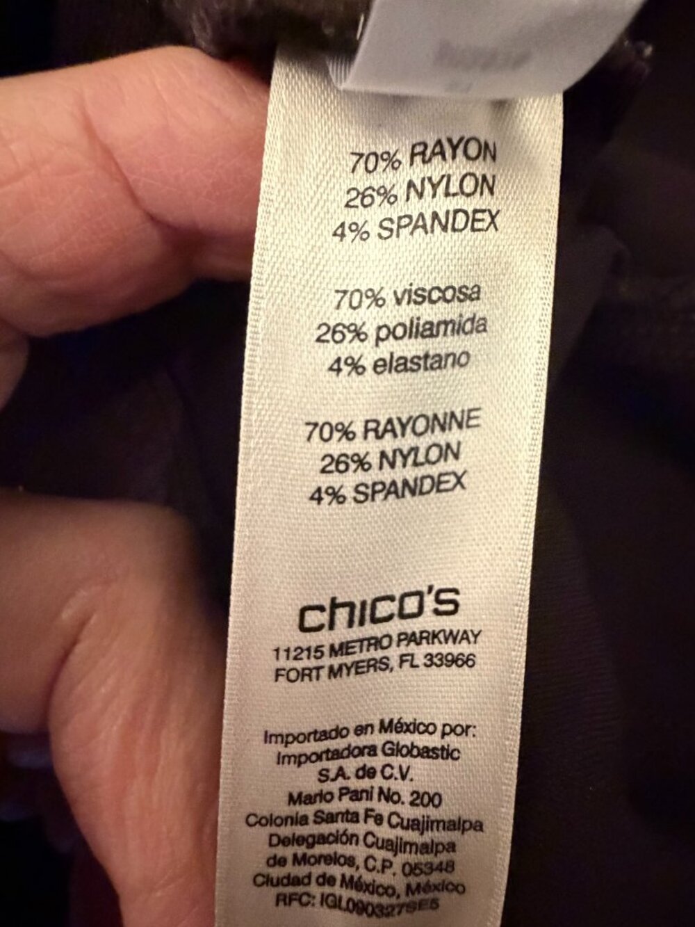 Chico's Women's Chocoloate Brown Stretch Pant Comfy, Neutral, Size Large - Picture 10 of 14